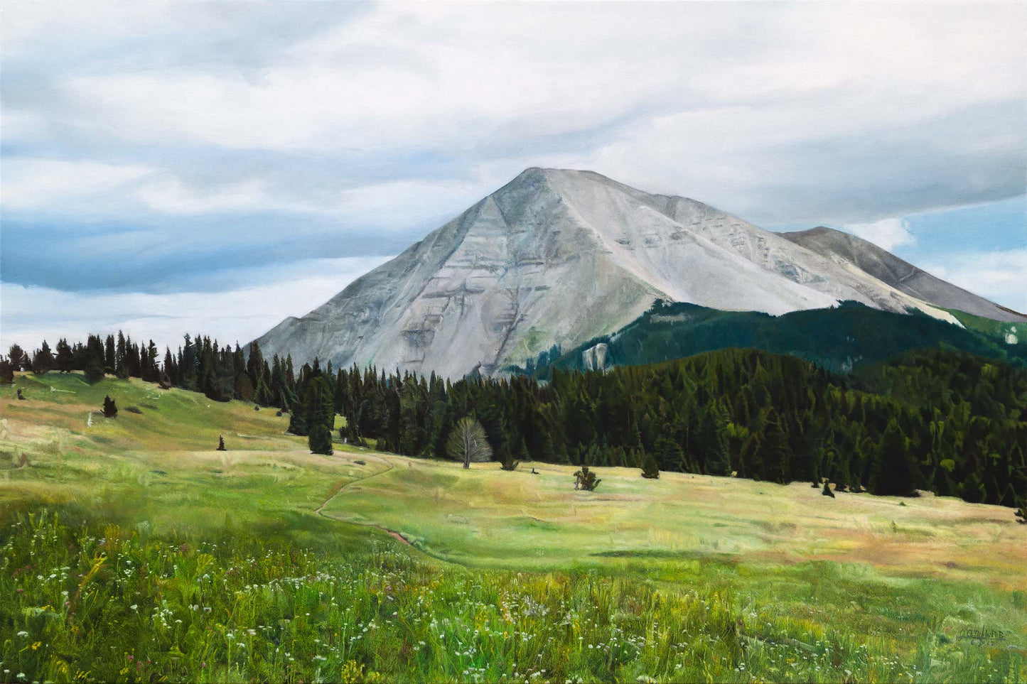 West Spanish Peak in Summer